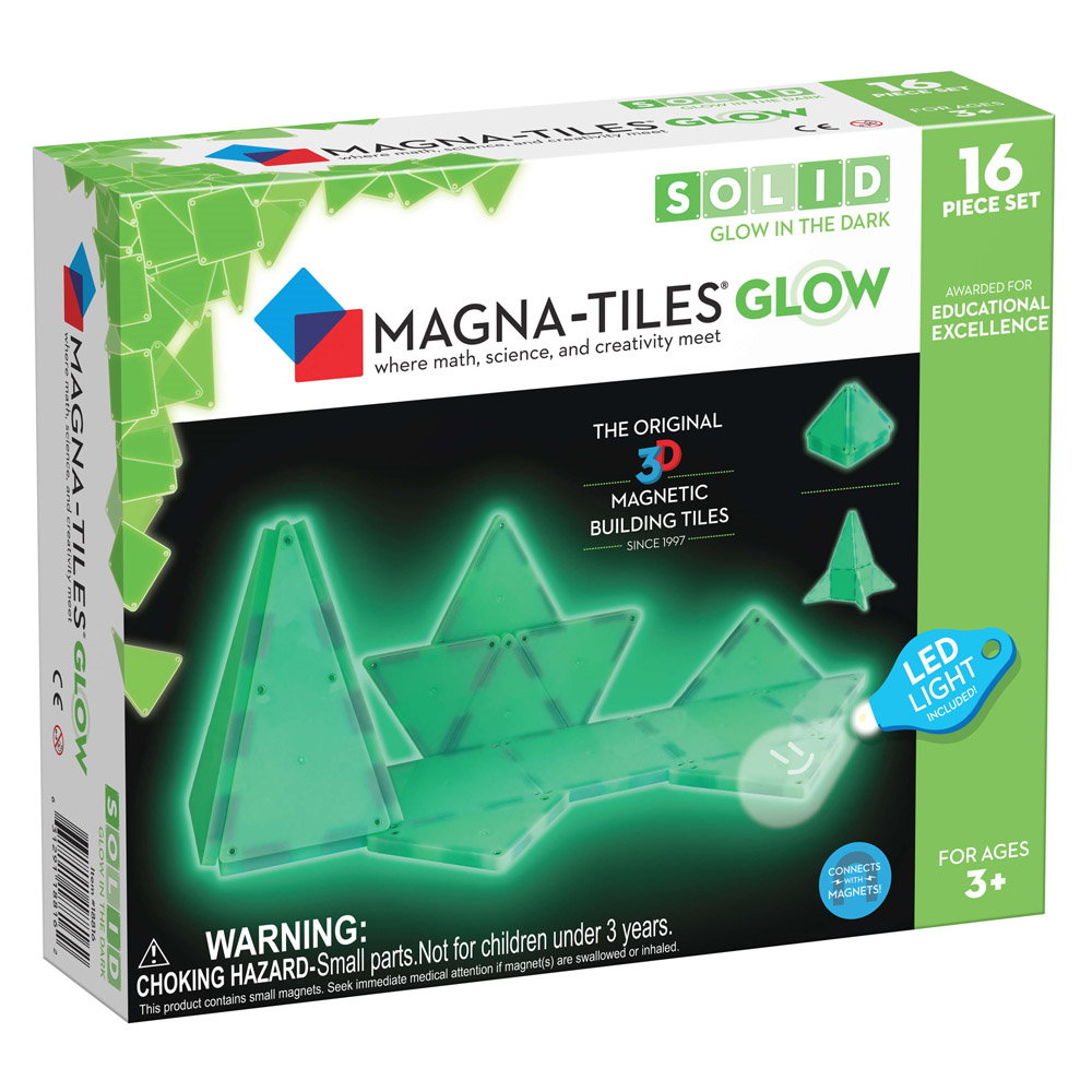 Magna-Tiles Glow, set magnetic fosforescent