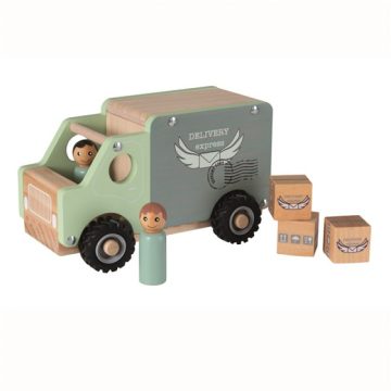 Camion din lemn pentru transport marfa, Egmont Toys - imaginea 1
