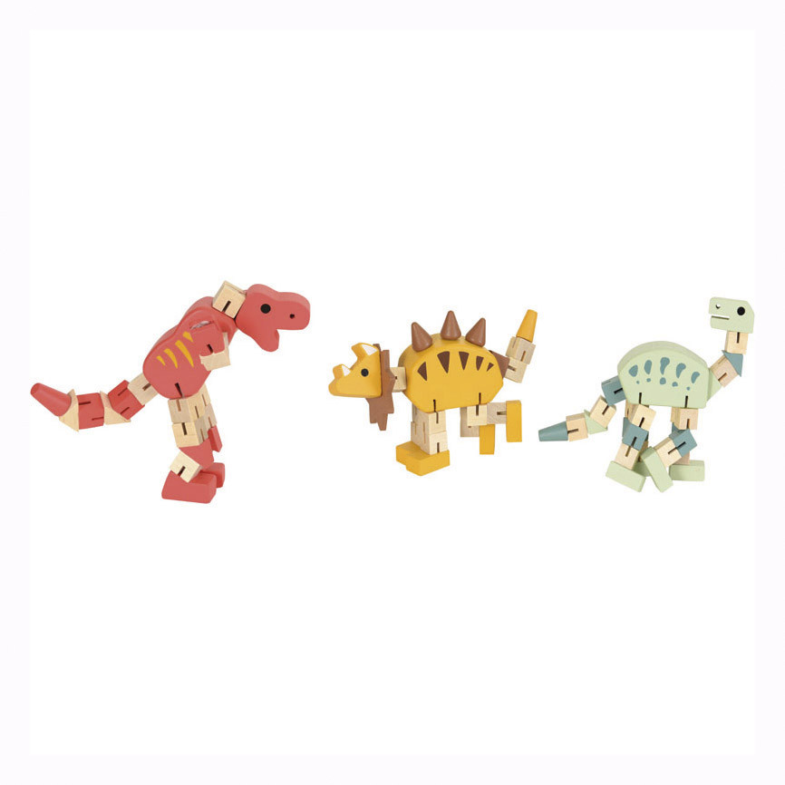 Jucarie educativa flexibila din lemn Dinozaur, Egmont Toys Jucarie educativa flexibila din lemn Dinozaur, Egmont Toys