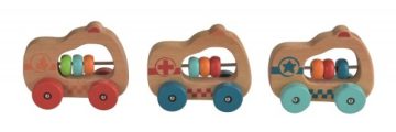 Masinuta din lemn, jucarie pentru bebe, Egmont Toys - imaginea 1