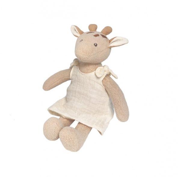 Mica girafa Leoni din bumbac organic, Egmont Toys
