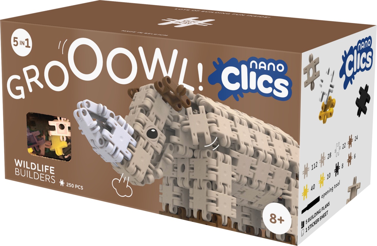 Nano Clics Pentru construit animale salbatice 250 piese, Clicformers Nano Clics Pentru construit animale salbatice 250 piese, Clicformers