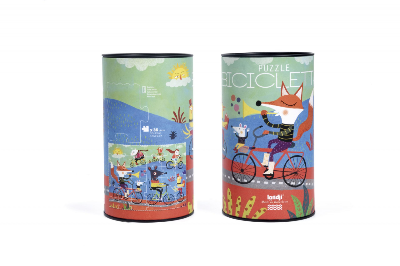 Puzzle Cu bicicleta, Londji Puzzle Cu bicicleta, Londji