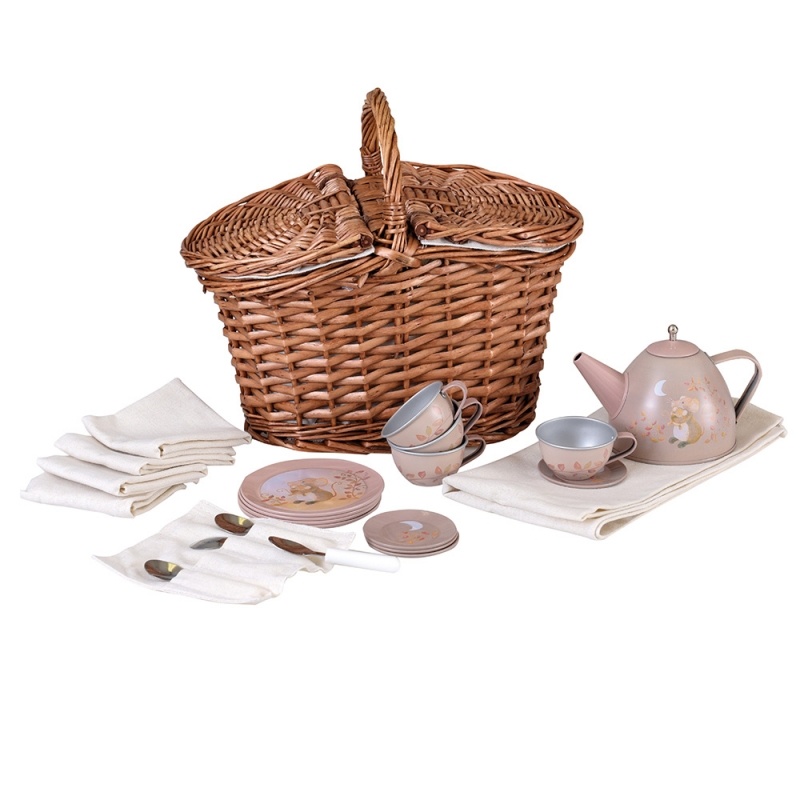 Set ceai in cos picnic Soricelul, Egmont Toys Set ceai in cos picnic Soricelul, Egmont Toys