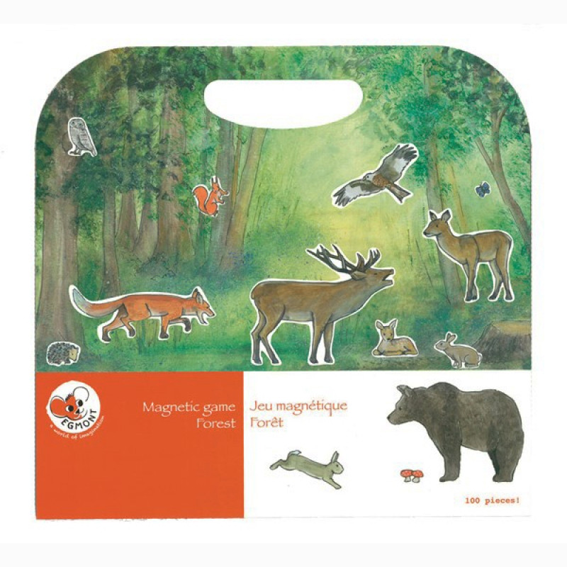 Set magnetic Animale din padure, Egmont Toys Set magnetic Animale din padure, Egmont Toys