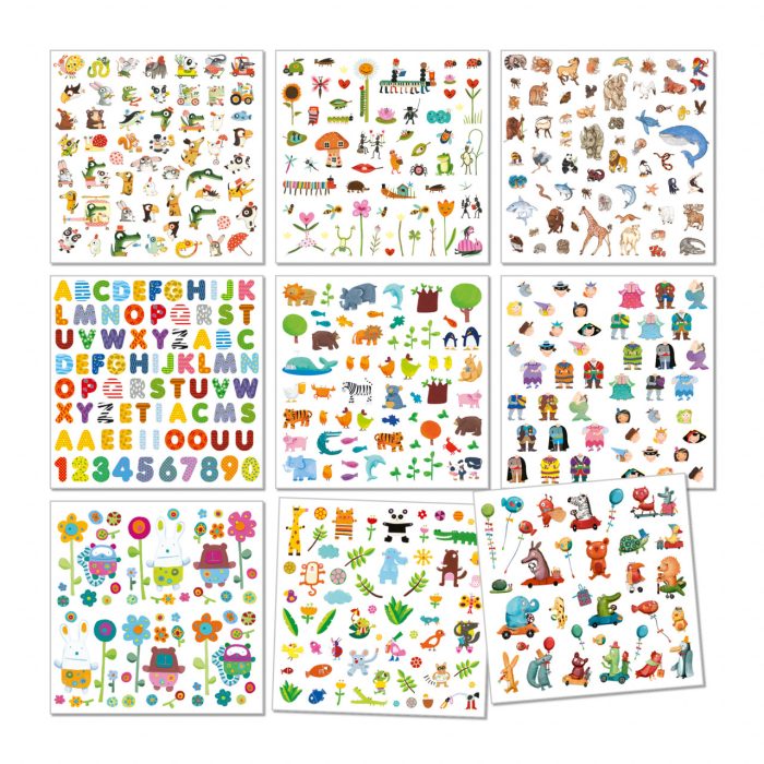 1000 Abtibilduri pentru copii, Djeco - imaginea 2