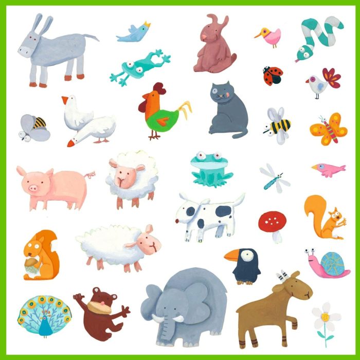 Abtibilduri Animale, Djeco - imaginea 3