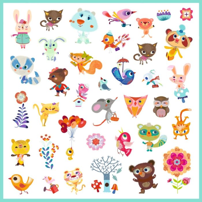Abtibilduri Animalute, Djeco - imaginea 3