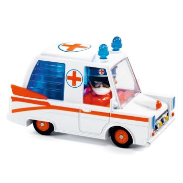 Ambulanta Hurry Ambulance Colectia Crazy Motors, Djeco - imaginea 1