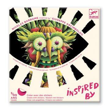 Atelier colaj Manierism Inspired by Arcimboldo, Djeco - imaginea 1