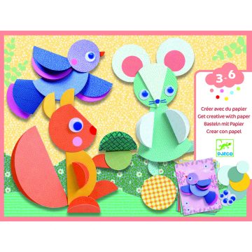 Atelier creativ Cercuri si cerculete de lipit, Djeco - imaginea 1