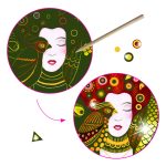 Atelier de razuit Art Nouveau Inspired by Gustave Klimt, Djeco - imaginea 3 Atelier de razuit Art Nouveau Inspired by Gustave Klimt, Djeco - imaginea 3
