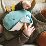 Balena Josephine jucarie muzicala textil pentru bebe, Moulin Roty - imaginea 2