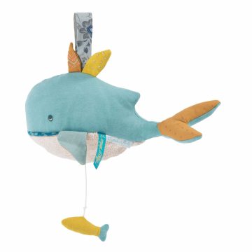 Balena Josephine jucarie muzicala textil pentru bebe, Moulin Roty - imaginea 1