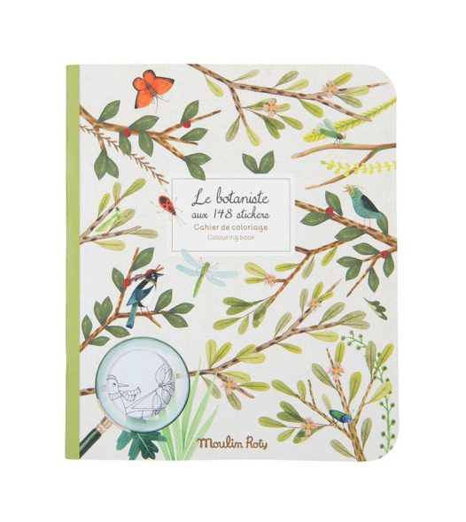 Carte de colorat cu abtibilduri Gradina, Moulin Roty - imaginea 1