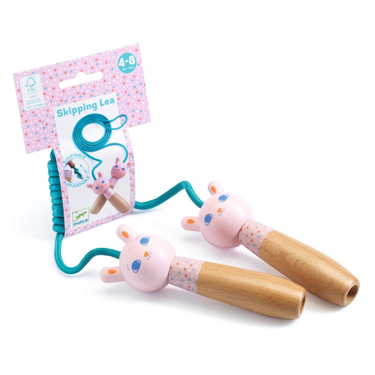 Coarda de sarit ajustabila Lea, Djeco - imaginea 1 Coarda de sarit ajustabila Lea, Djeco - imaginea 1