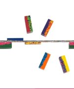 Cuburi cerate multicolore pentru desen, Moulin Roty - imaginea 2