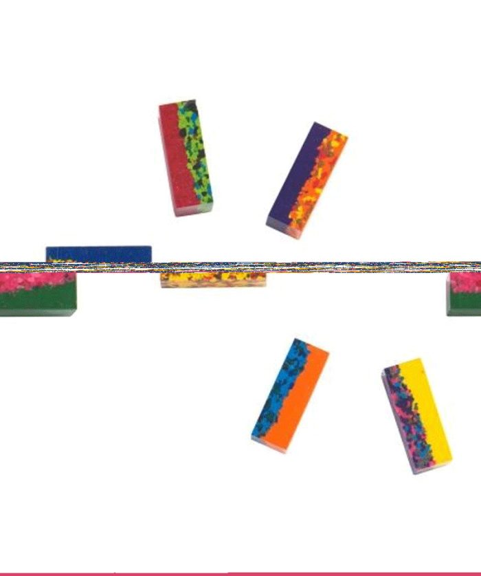 Cuburi cerate multicolore pentru desen, Moulin Roty - imaginea 2