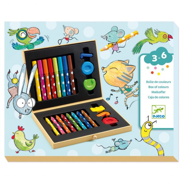 Cutie culori pentru primele desene, Djeco - imaginea 1