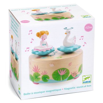 Cutie muzicala magnetica Balerina si lebada, Djeco - imaginea 1