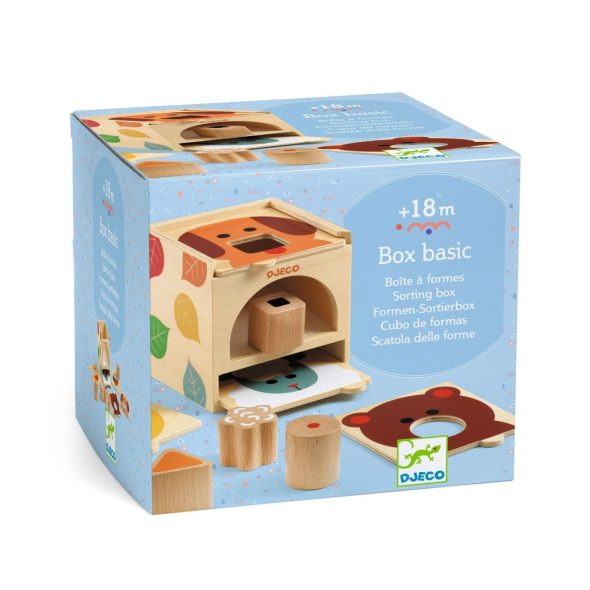 Cutie sortatoare Basic Box, Djeco - imaginea 1