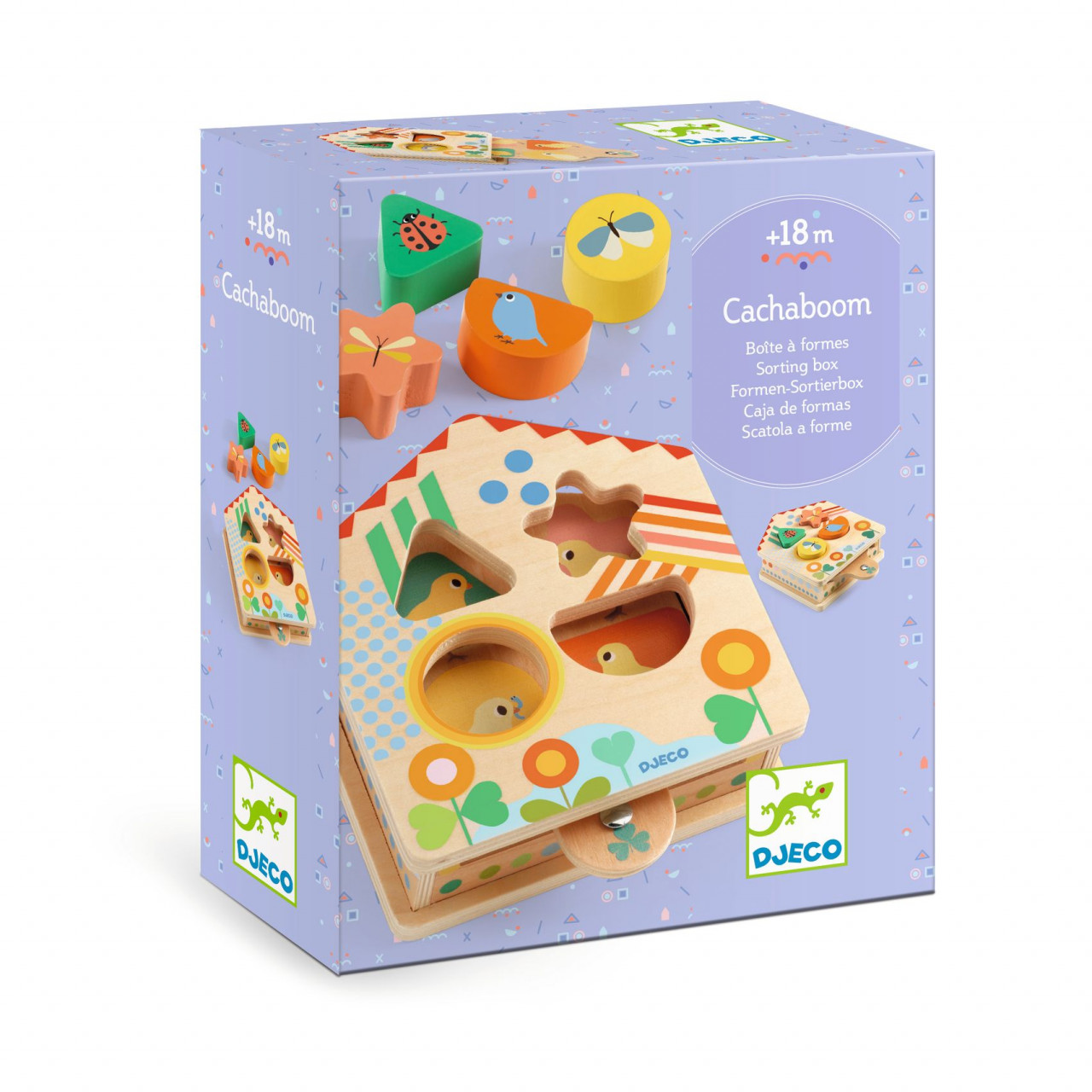 Cutie sortatoare Cachaboom, Djeco - imaginea 1 Cutie sortatoare Cachaboom, Djeco - imaginea 1
