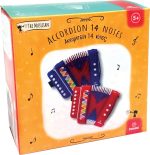 Instrument muzical acordeon albastru - imaginea 5