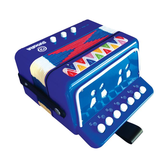 Instrument muzical acordeon albastru - imaginea 3