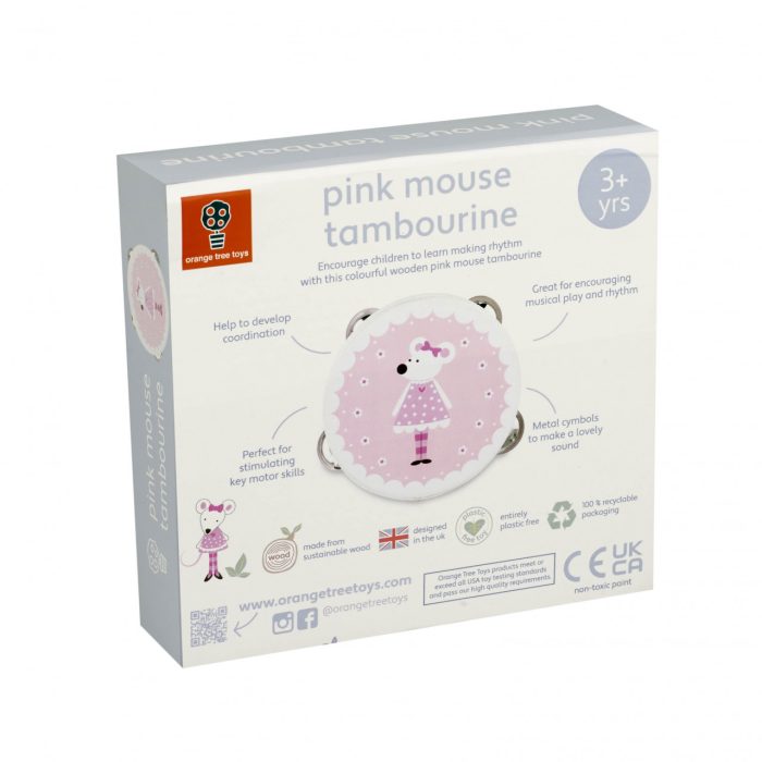 Instrument muzical tamburina, Orange Tree Toys - imaginea 3