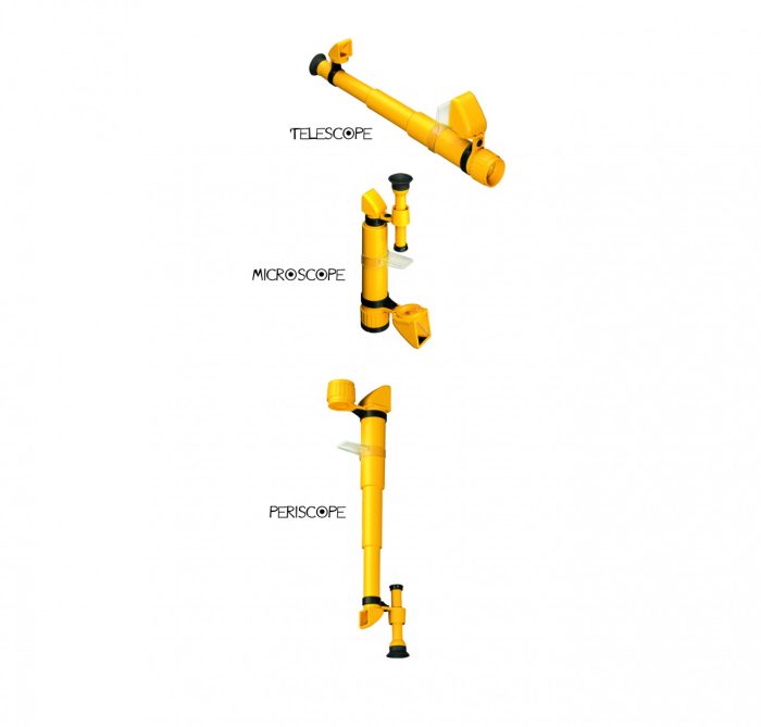 Instrument optic 3 in 1 Telescop, Periscop, Microscop, Navir - imaginea 2