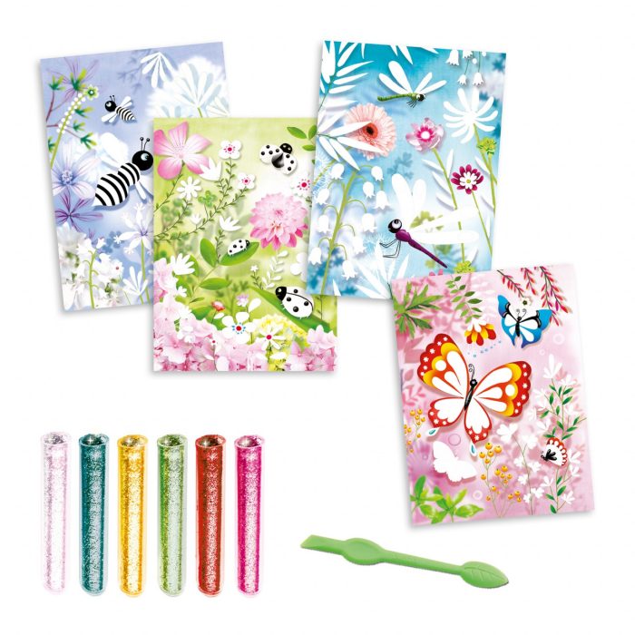 Joc creativ cu sclipici Fluturi, Djeco - imaginea 3