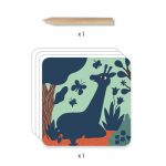 Joc creativ de razuit Animale mari pentru cei mici, Djeco - imaginea 4 Joc creativ de razuit Animale mari pentru cei mici, Djeco - imaginea 4