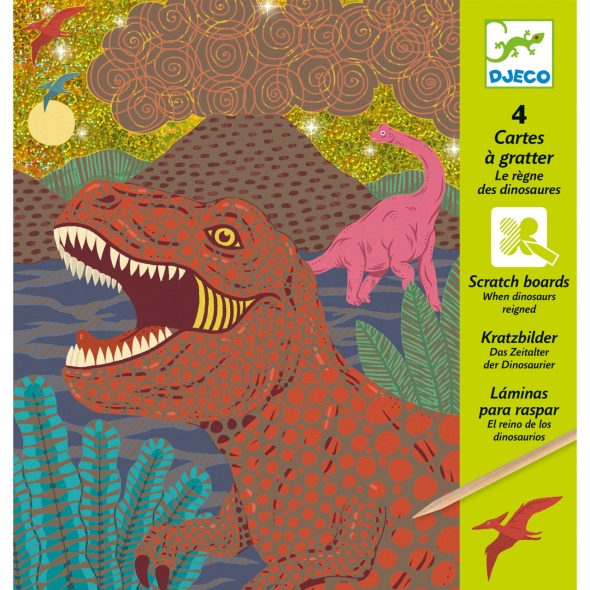 Joc creativ de razuit Dinozauri, Djeco - imaginea 1
