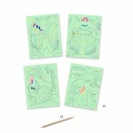 Joc creativ de razuit Flori in gradina, Djeco - imaginea 2