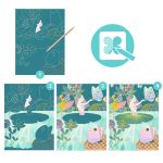Joc creativ de razuit Iazul pastel, Djeco - imaginea 2