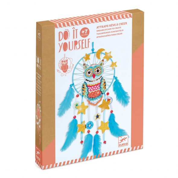 Joc creativ DIY Dreamcatcher bufnita, Djeco - imaginea 1