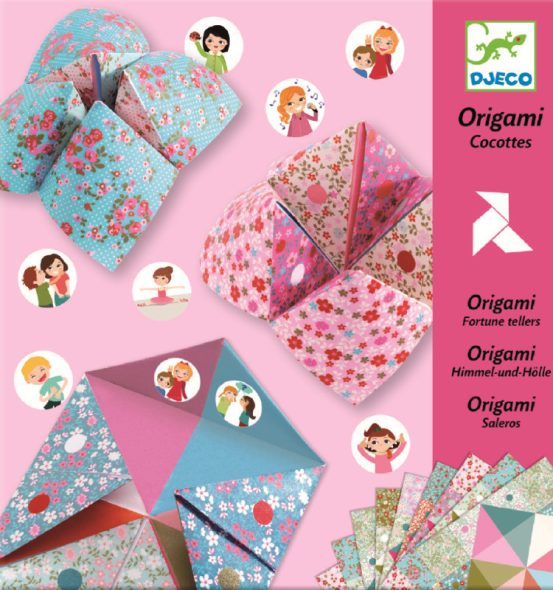 Joc creativ Initiere origami roz, Djeco - imaginea 1