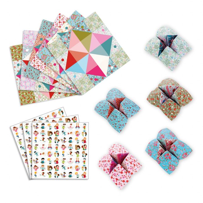 Joc creativ Initiere origami roz, Djeco - imaginea 2