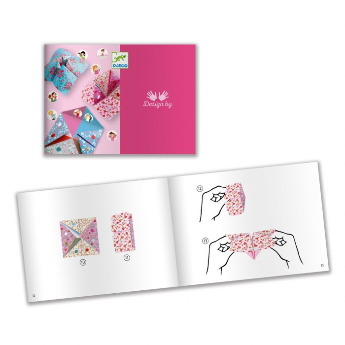 Joc creativ Initiere origami roz, Djeco - imaginea 4