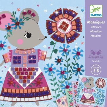Joc creativ mozaic Animale de companie, Djeco - imaginea 1