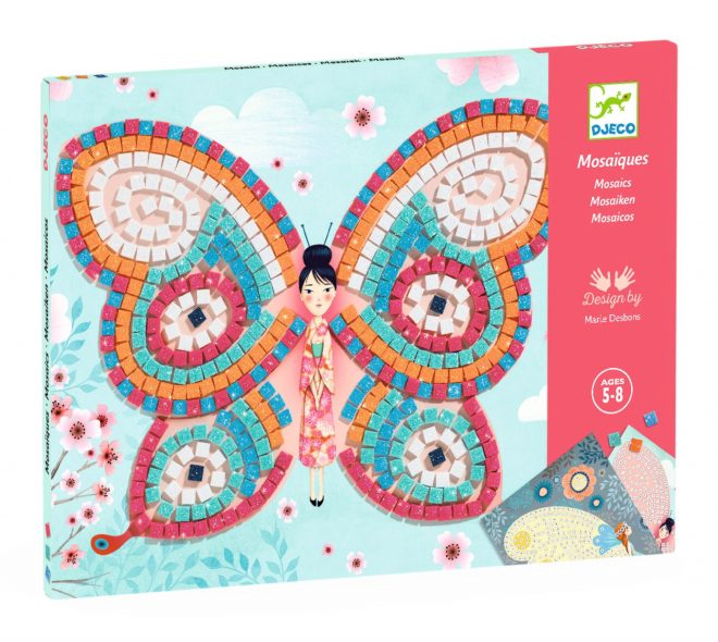 Joc creativ mozaic Fluturi, Djeco - imaginea 1