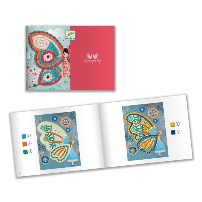 Joc creativ mozaic Fluturi, Djeco - imaginea 3