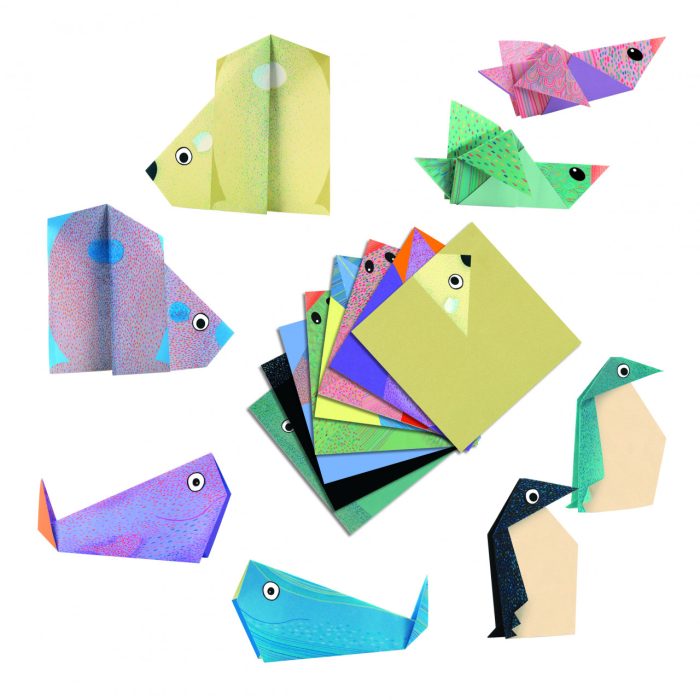 Joc creativ origami Animale polare, Djeco - imaginea 2