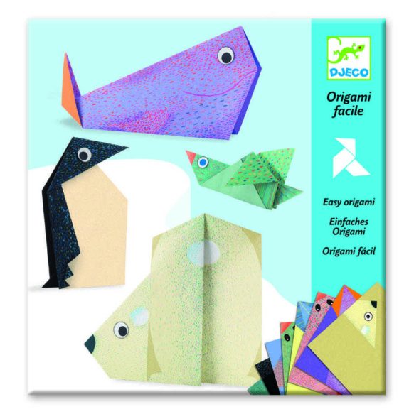 Joc creativ origami Animale polare, Djeco - imaginea 1