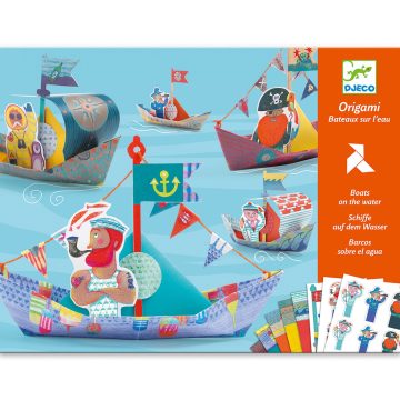 Joc creativ origami Construim barcute, Djeco - imaginea 1