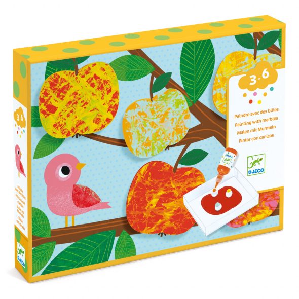 Joc creativ pictura cu bile din sticla Natura, Djeco - imaginea 1