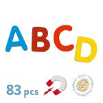Joc cu magneti 83 Litere colorate, Djeco - imaginea 3 Joc cu magneti 83 Litere colorate, Djeco - imaginea 3