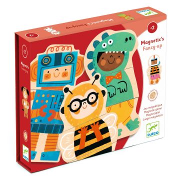 Joc cu magneti Animale costumate, Djeco - imaginea 1