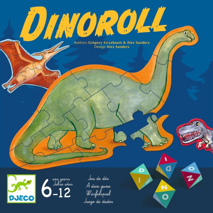 Joc cu zaruri piramidale Dinoroll, Djeco - imaginea 3