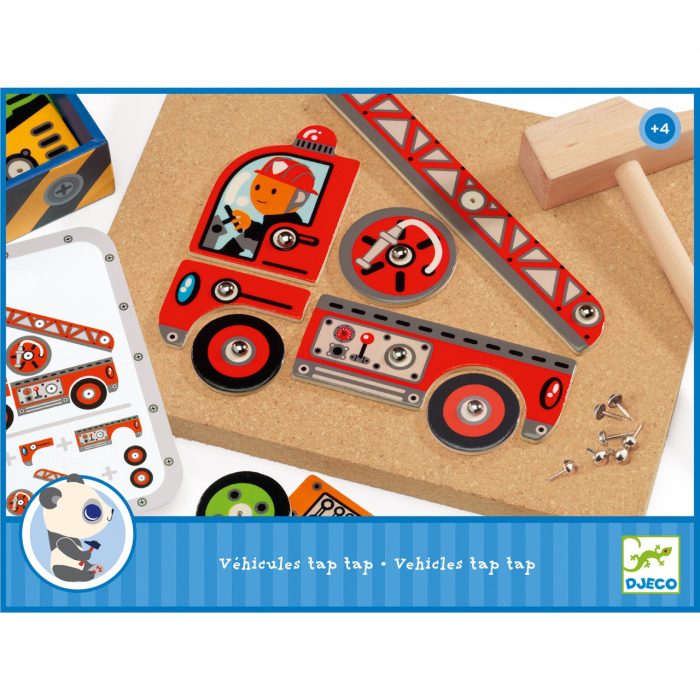 Joc de asamblat Vehicule Tap Tap, Djeco - imaginea 4